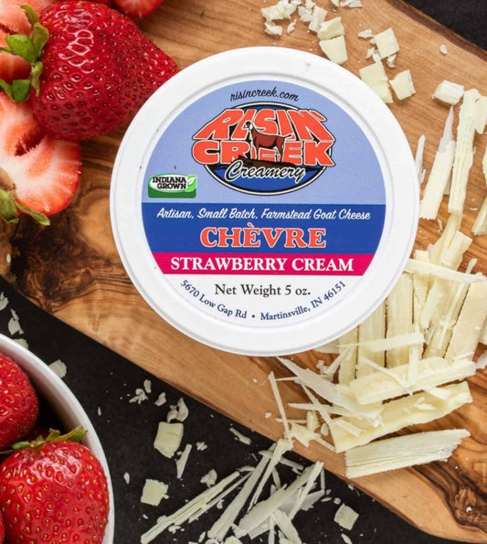 Chèvre Goat Cheese-Strawberry Cream
