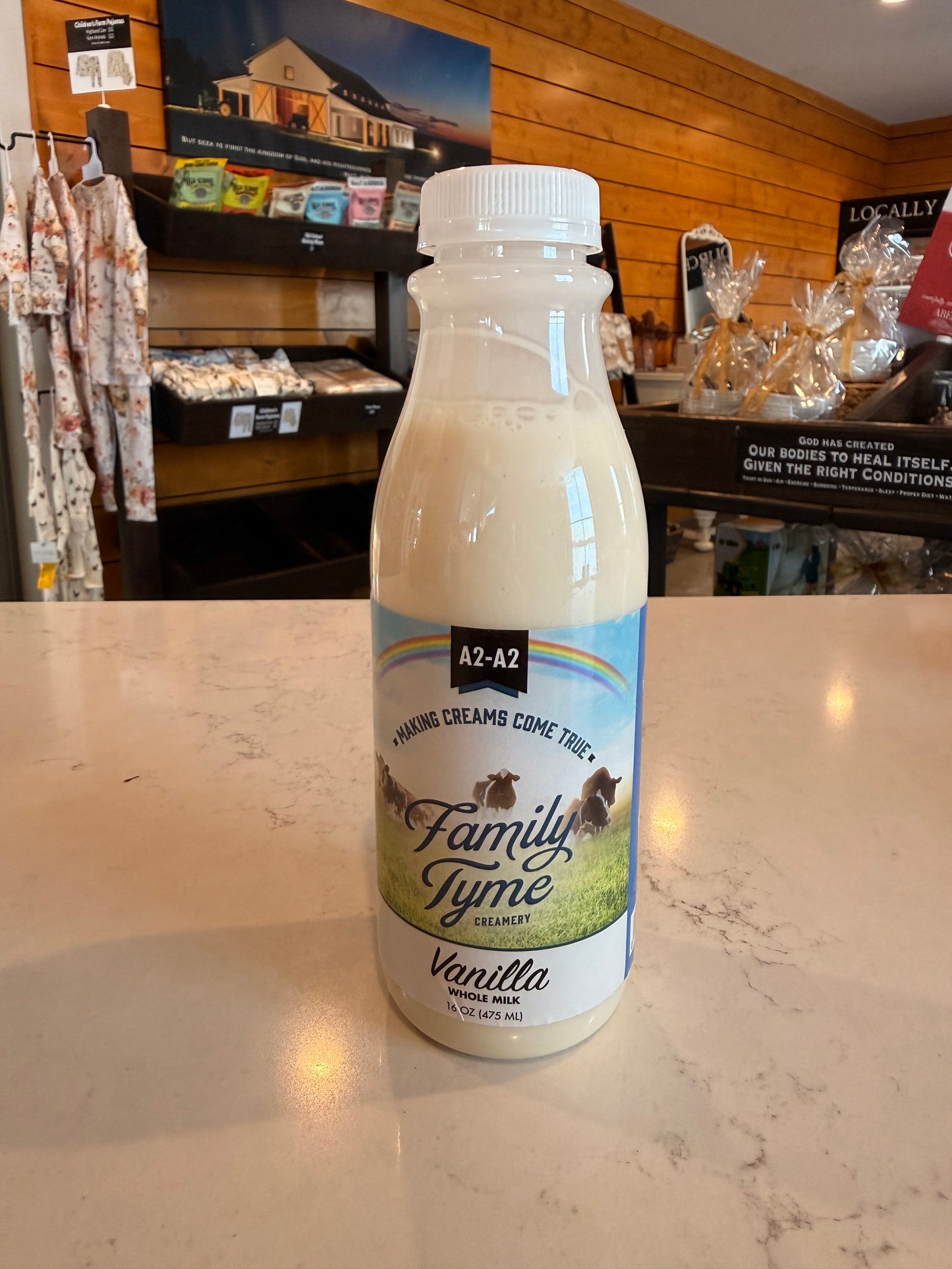 PRE-ORDER: Family Tyme Creamery Vanilla Milk 16 OZ.