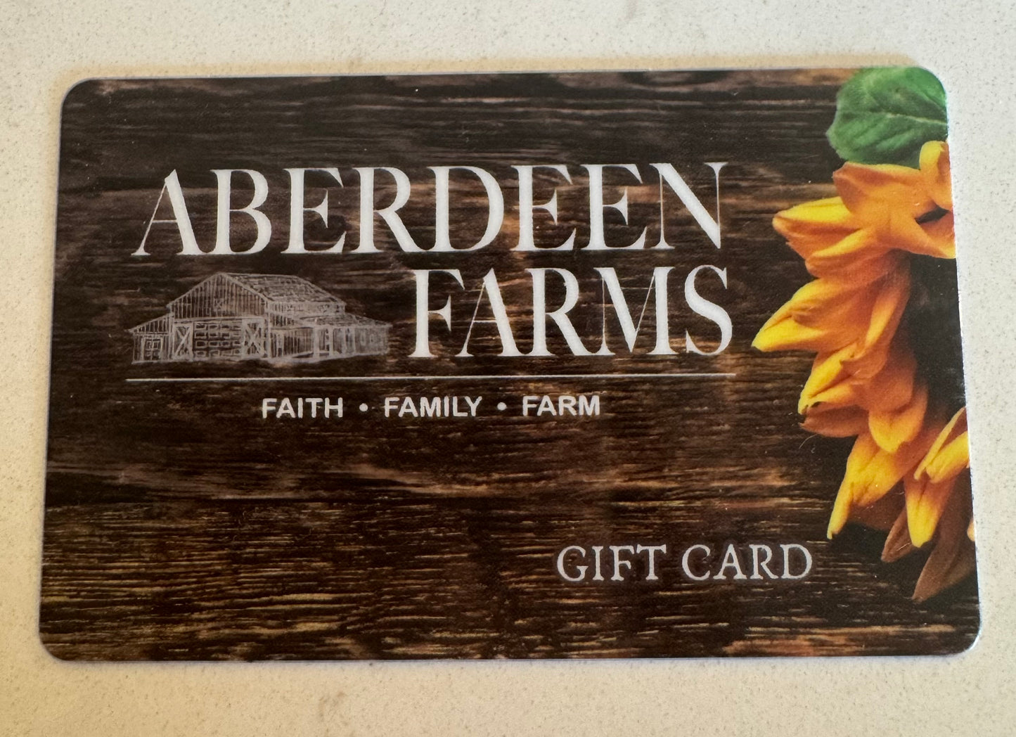 Aberdeen Farms Farm Market gift card