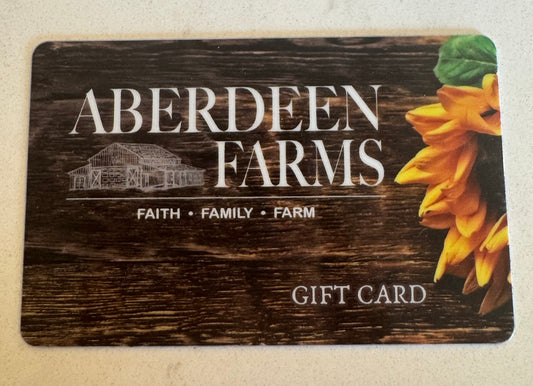 Aberdeen Farms Farm Market gift card